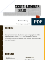 Discogenic Lumbar Pain