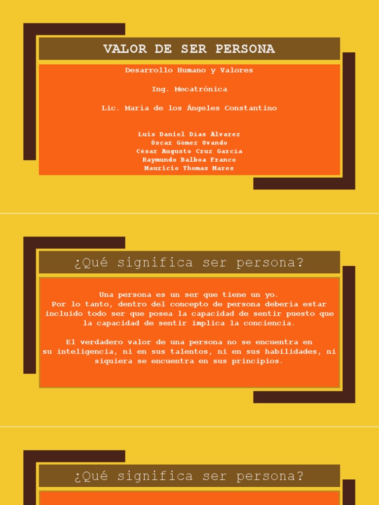 El Verdadero Valor de Ser Persona | PDF | Dignidad | Science