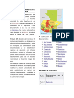 División Política Administratíva de Guatemala
