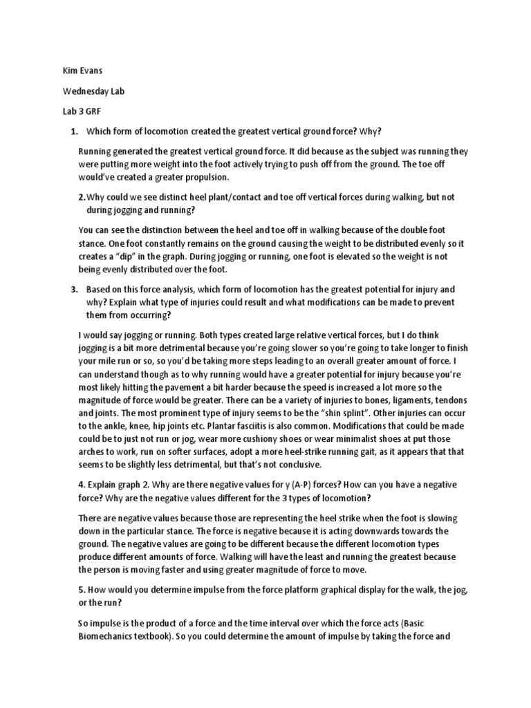 Lab 3 Pdf Pdf Anatomical Terms Of Motion Foot