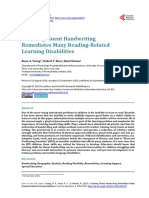 Dyslexia and Specific Learning Disorders New International Diagnostic Criteria