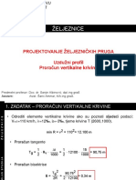 Projektovanje Eljeznica - Prezentacija 3 - Uzduzni Profil I Vertikalna Krivina PDF