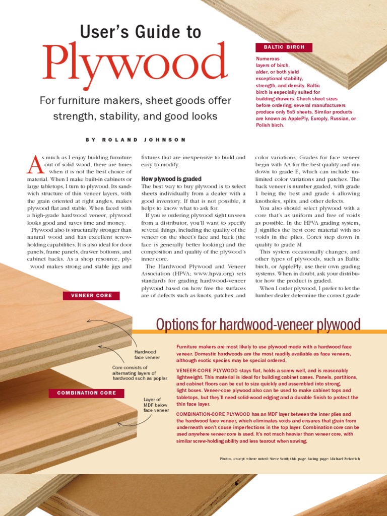 Plywood Users Guide | PDF | Plywood | Wood Veneer