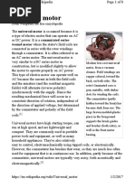 Universal Motor: Wound Motor Where The Stator's Field Coils Are
