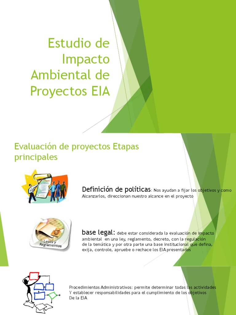 Estudio de Impacto Ambiental de Proyectos EIA | PDF | Evaluación de ...