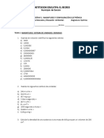 Evaluacion Magnitudes Y Configuración