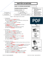Theme: Matter in Nature: Learning Area: 2.0 Support and Movemen 2.1 Understanding The Support System in Animals