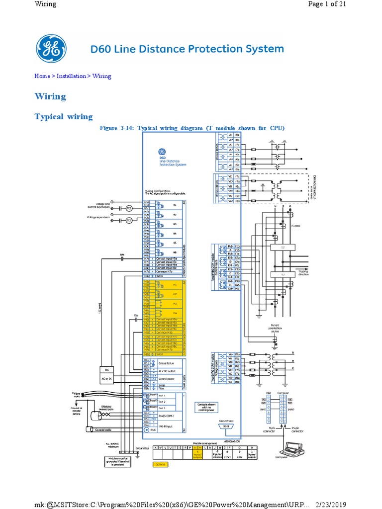 Typical wiring | Relay | Direct Current