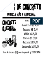 Cartaz Preços - VASOS DE CONCRETO PDF