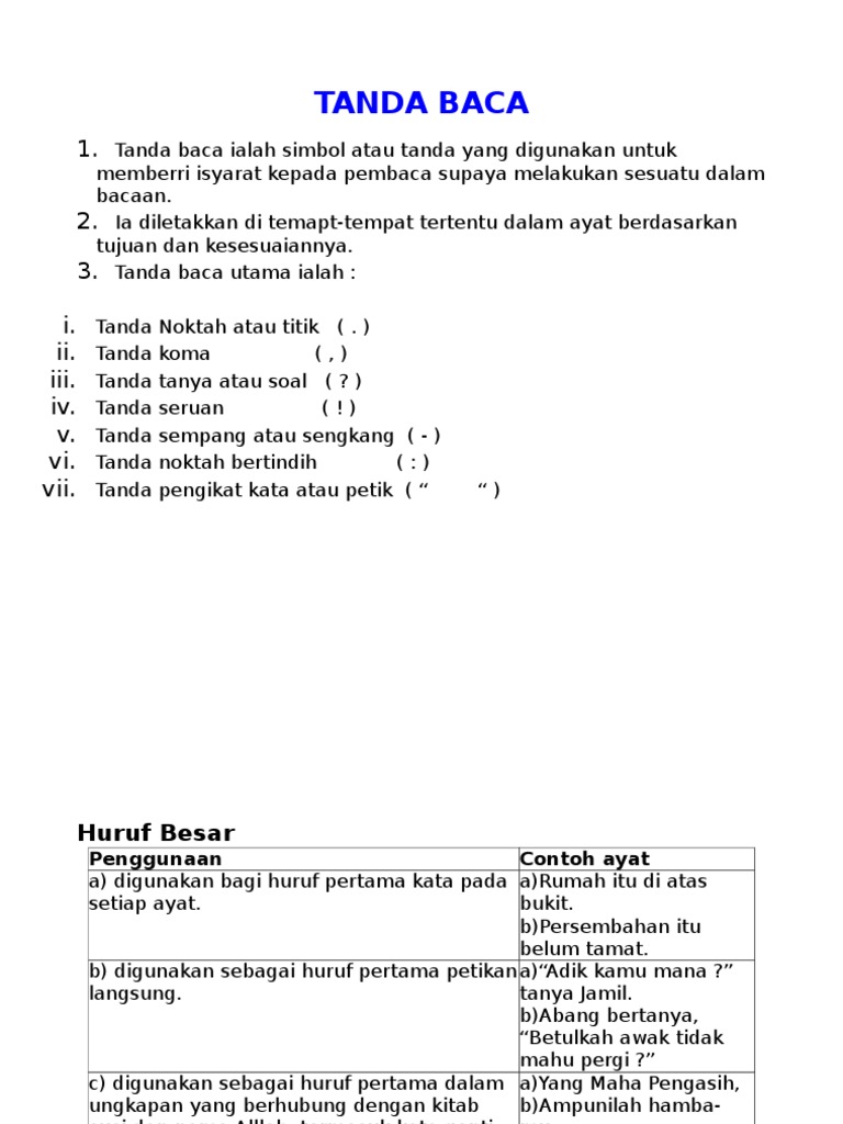 Contoh Penggunaan Tanda Petik Dua Bahasa Melayu