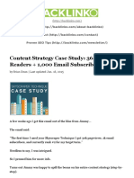Content Strategy Case Study: 36,282 Readers + 1,000 Email Subscribers