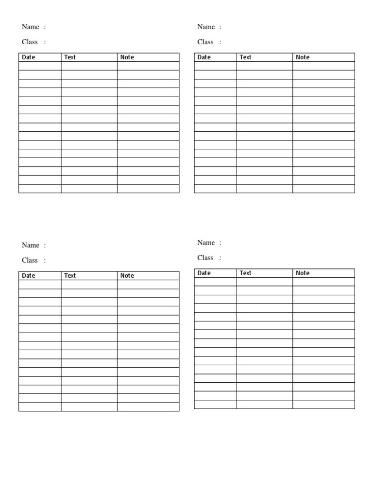 Class Information Template | PDF | Games & Activities | Foreign ...