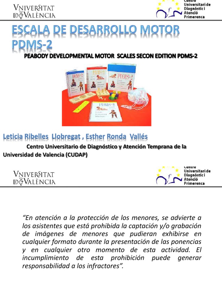 Escala de Desarrollo Motor PDMS-2 PDF | PDF | Sicología | Salud y bienestar