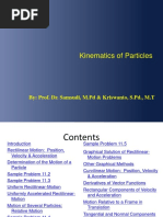 Kinematics of Particles: By: Prof. Dr. Samsudi, M.PD & Kriswanto, S.PD., M.T