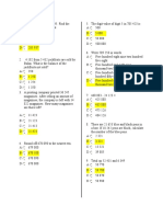 Answer all math and word problems