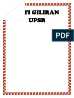CUTI GILIRAN UPSR