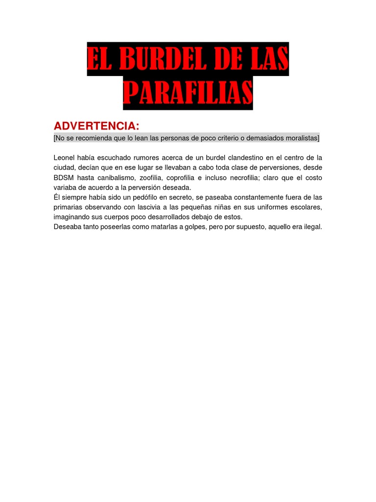 El Burdel de Las Parafilias PDF - 1709474362
