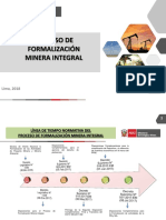 Proceso de formalización minera integral