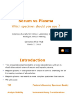 Serum Vs Plasma: Which Specimen Should You Use