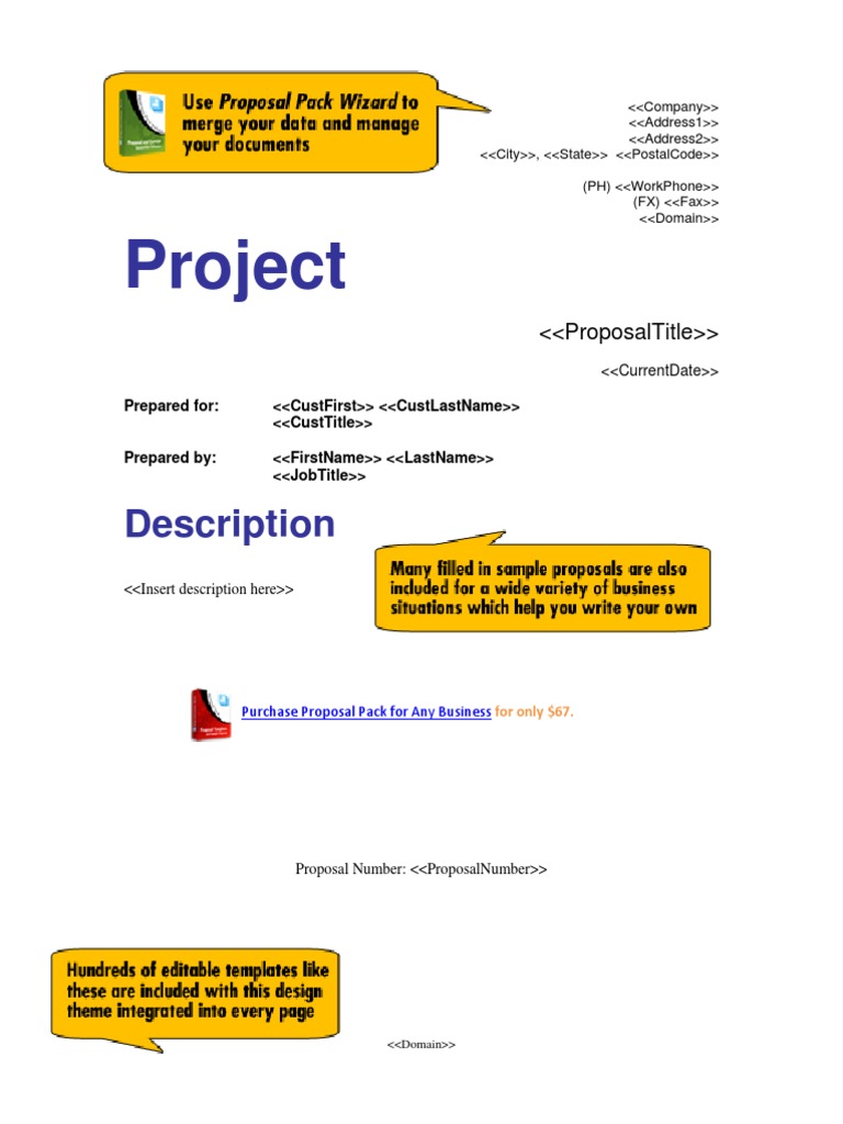 Comprehensive Business Proposal Template | PDF | Budget | Needs Assessment