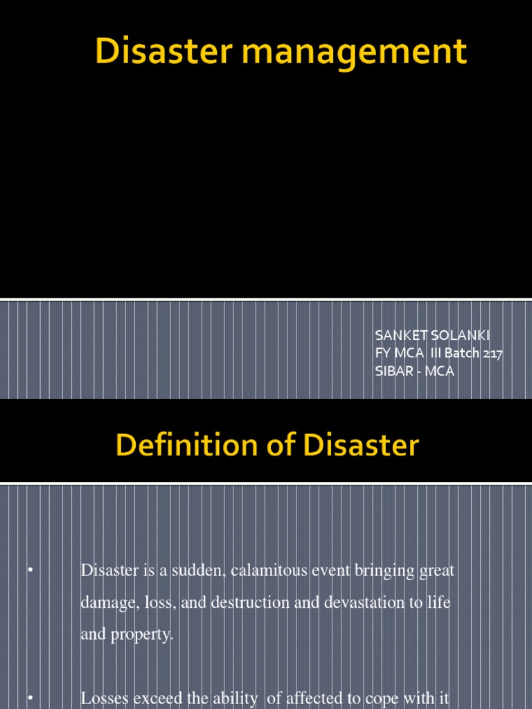 Comprehensive Guide to Disaster Management | PDF | Emergency Management ...