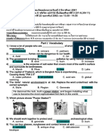 แบบทดสอบปลายภาคเรียนที่ 2 วิชา ภาษาอังกฤษพื้นฐาน ระดับชั้นมัธยมศึกษาปีที่ 3 หลักสูตร Access 3