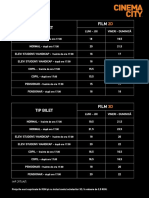 Preturi Bilete CC-Arad, Bacau, Pitesti, Iasi, Timisoara Iulius, Constanta VIVO, Ploiesti SC, Ploiesti Afi, Deva, Severin, Suceava PDF