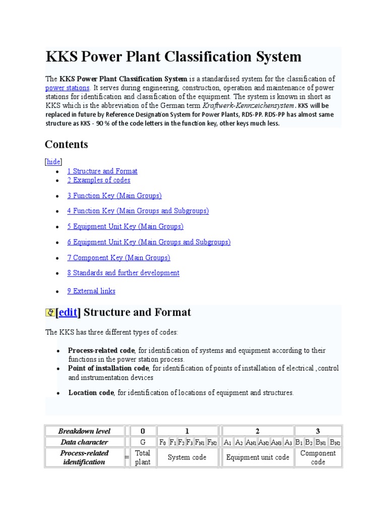 KKS Power Plant Classification Overview | PDF | Boiler | Machines
