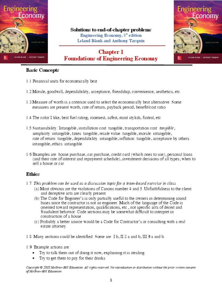 Blank And Tarquin Engineering Economy 8th Ed 2018 Solutions Pdf Pound Interest Interest