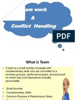 Team Work and Conflict Handling