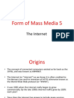 Mcs 2160 Forms 5 - The Internet 2
