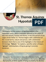 St. Thomas Aquinas Hypostatic Union