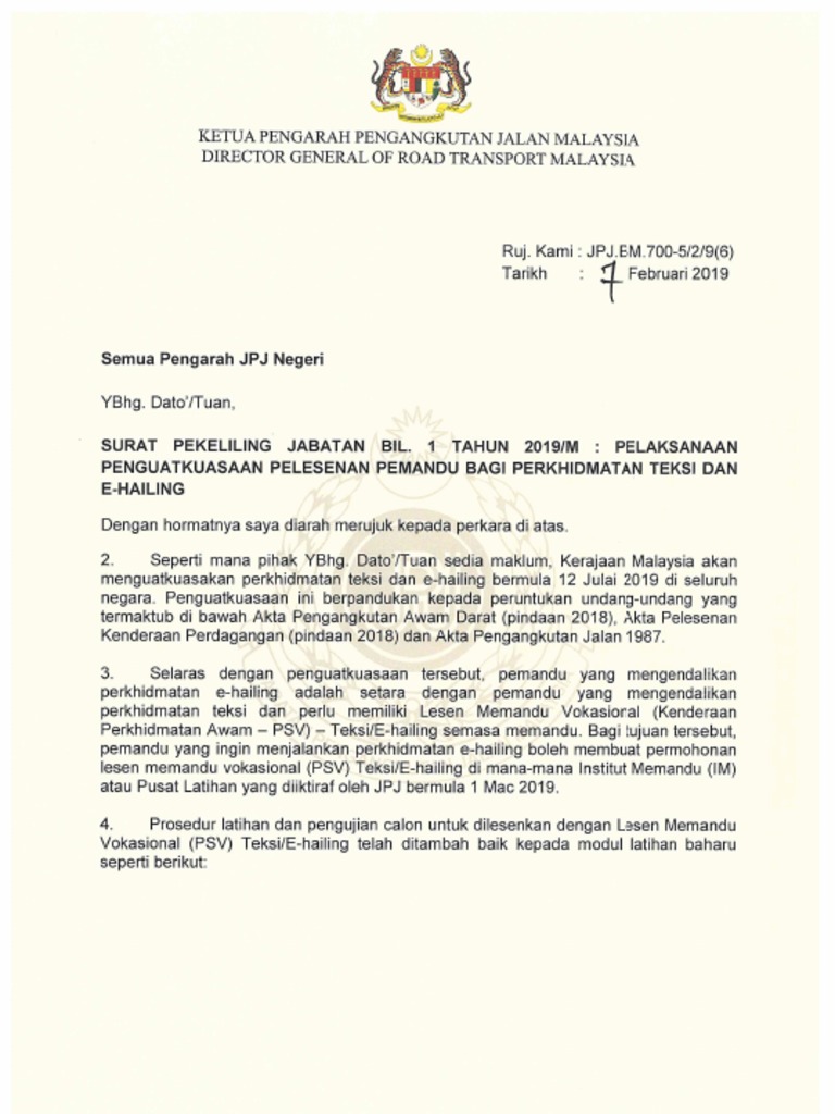 Ehailing Jpj Negeri Hq Pdf