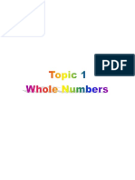 Y5topic1 Wholenumbers PDF