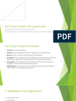 CAS Group Project: The Opportunity