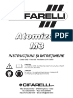 Manualul Utilizatorului Atomizor Cifarelli m3 A 7019987 PDF
