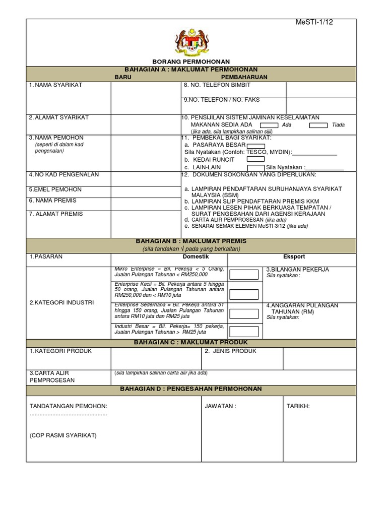 663762266 Borang Permohonan Mesti Pdf