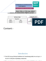 Topic: Case Study, Policy of Niti Ayog, Salient Features, Recommendation Highway Project Topic: Case Study, Policy of Niti Ayog, Salient Features, Recommendation Highway Project