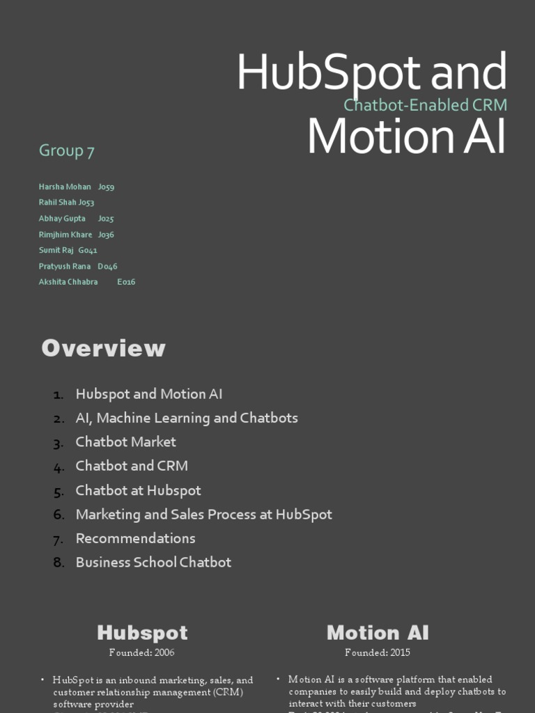 Hubspot and Motion AI Group 7 Latest Version PDF Bot