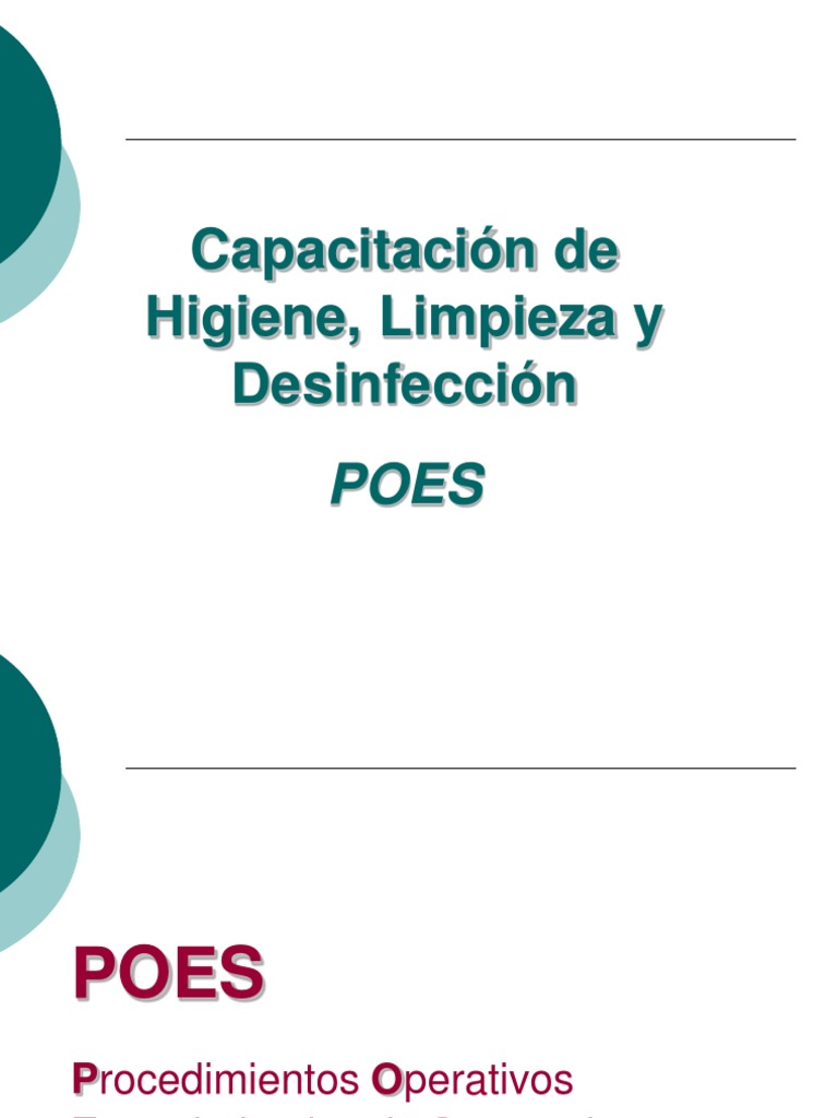Poes Capacitacion | PDF | Saneamiento | Agua