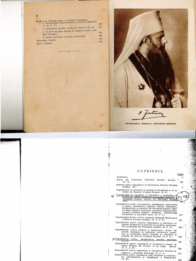 96098483 Legiuirile Bisericii Ortodoxe Romane 1953 Pdf