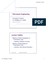 Microwave Engineering: University of Victoria Dr. Wolfgang J.R. Hoefer