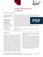 The Antibacterial Effect of Fatty Acids On: Helicobacter Pylori Infection