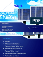 Solar Panel: Prepared By: CERRADO, Anthony S. CESA, Bea Engr. Aristotle Arive LEGACION, Jay Mark L. SALCEDO, Jhomar S