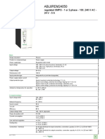 Product data sheet overview for regulated SMPS