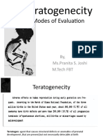 Terratogenecity-Modes of Evaluation