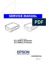 Service Manual: ET-2550, L 475 Series ET-2500, L375 Series