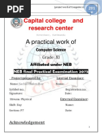 Capital College and Research Center: A Practical Work of