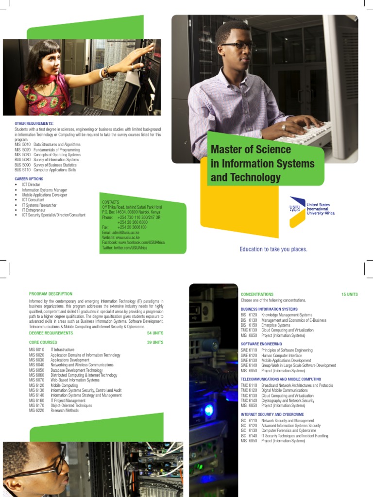 MSc in Information Systems Overview | PDF | Management Information ...