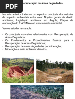 Conferencia 10. Recuperação de Áreas Degradadas.